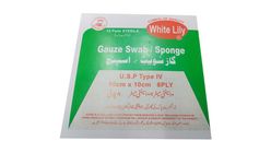 White Lily Gauze Swab/Sponge Pads 12pcs