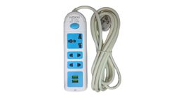 Nokai NK-328U Extension 2500W 3 Meter Wire 1pc