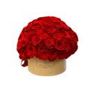 6 Inch Round Box With Local Roses 1 Piece