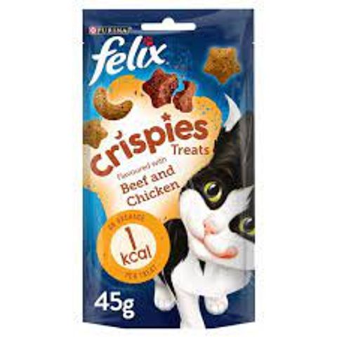 Felix Crispies Treats Beef & Chicken 45g