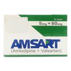 Amsart 5mg + 80mg 14 Tablets