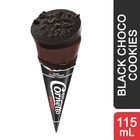 Selecta Black Choco Cookie Cornetto Disc Ice Cream Cone 115ml