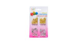 TZD P1110870 Safety Pin (Gold & Silver) 4pcs