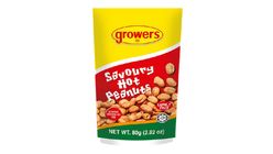 Growers Savoury Hot Peanuts 80g