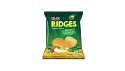 Oishi Ridges Potato Chips Onion and Garlic Flavor 60g
