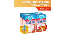 Dutch Mill Yoghurt Strawberry Saver Pack 90ml