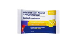 Bactidol (1.2mg / 600mcg) Honey Lemon Lozenges 8 Pieces