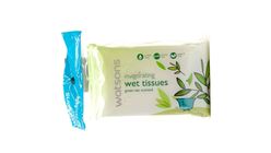 Watsons Invigorating Wet Wipes Green Tea Scented 3 Packets