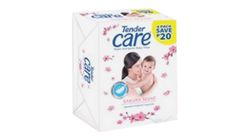Tender Care Sakura Scent HypoAllergenic Baby Soap 65g x 4 Pieces