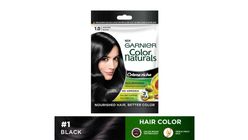 Garnier Color Naturals Long Lasting Hair Color (Black), 30ml