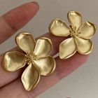 Golden Flower Earrings 1 Piece