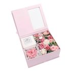 Pink Rose Artificial Soap Flower Box + Hand Soap 1 Piece