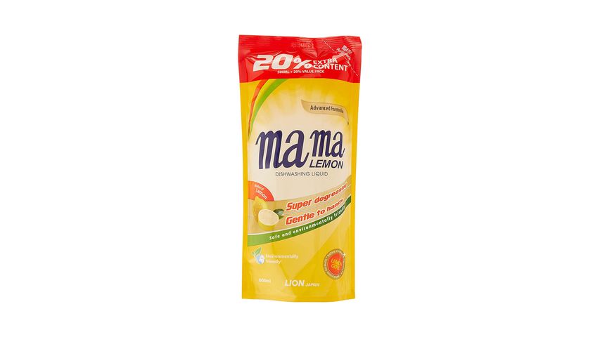 Mama Lemon Lemon Gold Dishwashing Liquid Refill 600ml