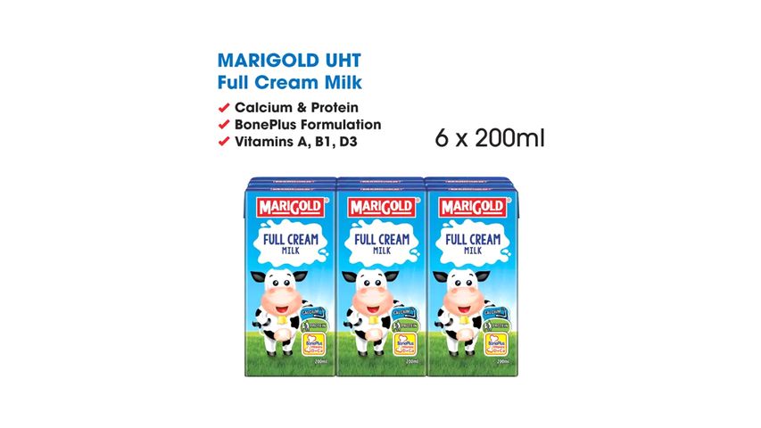Marigold Milk Full Cream | 6x200 毫升