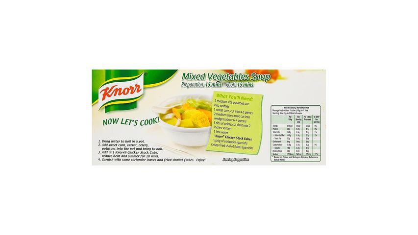 Knorr Chicken Stock Cubes 120g