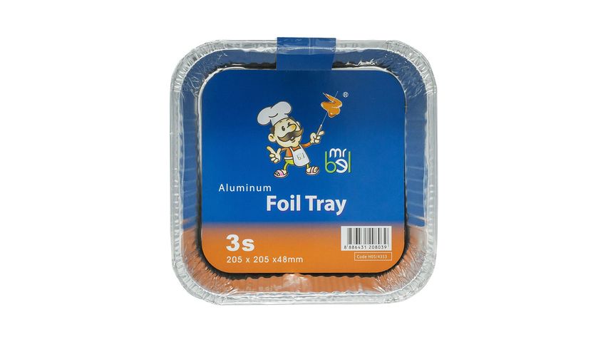 Mr Bel Square Aluminium Tray (H05/4353) 3s