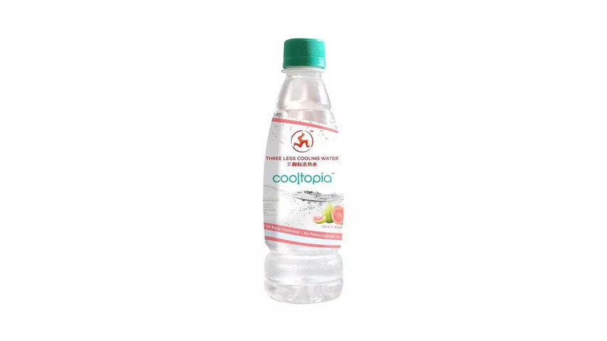 Three Legs Cooltopia Cooling Water Bottle Juicy Guava 320ml