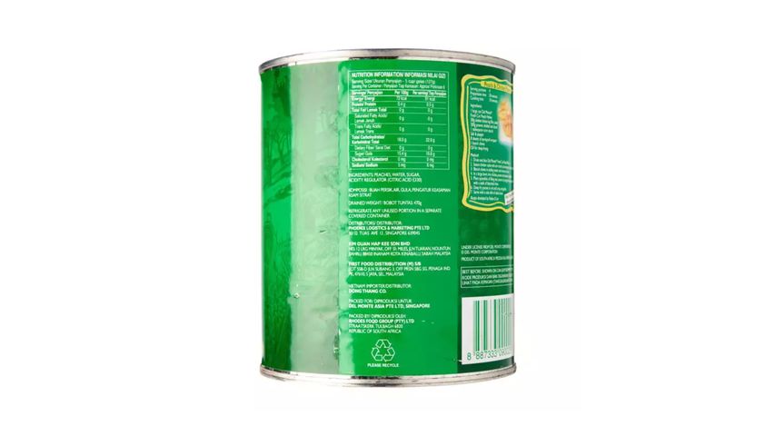 Del Monte Fresh Cut Peach Halves 825g