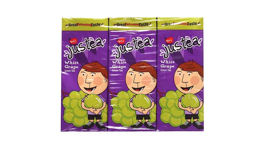 Yeo's Justea White Grape Green Tea Packet Drink 6pcs x 250ml