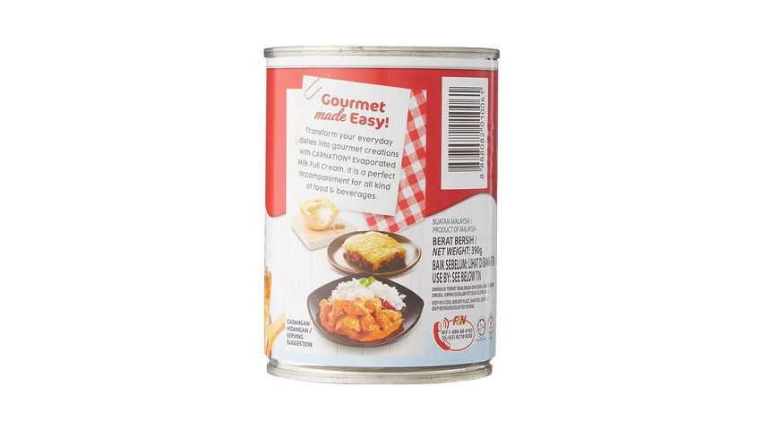 Carnation Full Cream Evaporated Milk 390g