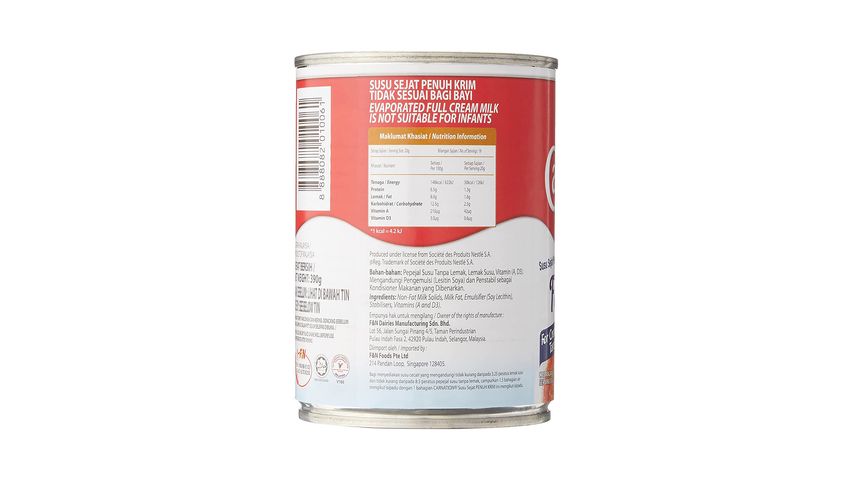 Carnation Full Cream Evaporated Milk 390g
