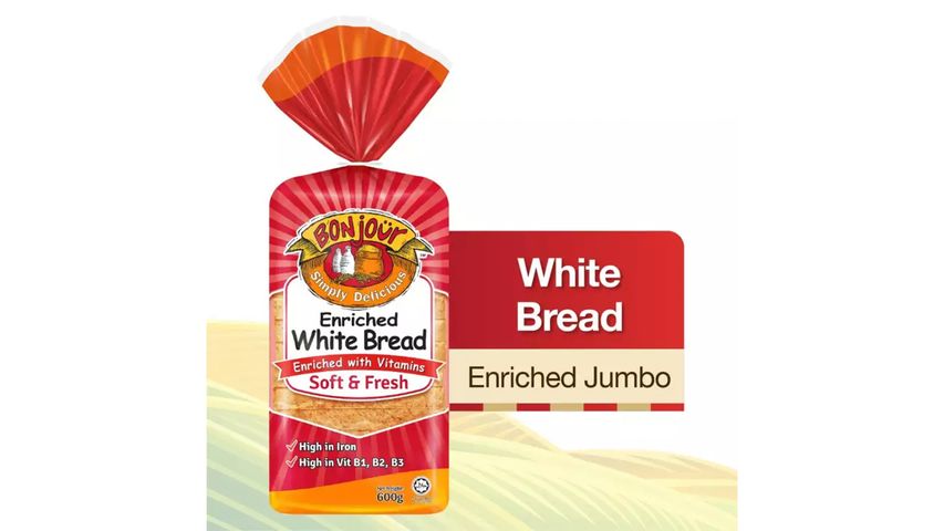 Bonjour Enriched White Bread 600g