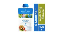 Bellamy's Organic Apple & Fig Oatmeal Puree (6+ Months) 120g