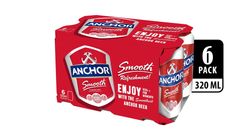 Anchor Smooth Pilsener Beer Can 6 x 320ml - Chilled
