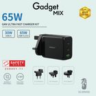 Gadget Mix Diginut PD-060PTY 65W GAN Power Plug Black 1 Unit