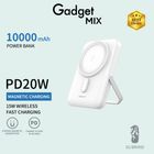 Gadget Mix Diginut W-38 Pro 10000mAh PD 20W + 15W Magnetic Fast Charging Wireless Power Bank White 1 Unit