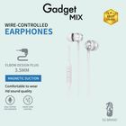 Gadget Mix Diginut E-23 3.5mm Elbow Design in-ear Earphones Silver 1 Unit