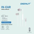 Gadget Mix Diginut E-28 Type-C in-ear Wired Earbuds Silver 1 Unit