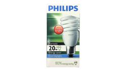 Philips E27 Tornado 20W Cool Daylight Extra Bright 80% Energy Saver 220V - 240V 50Hz - 60Hz 1pc