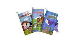 Lucky Baby 604519 Discovery Pals™ Tail Cloth Book Set - Farm/Forest/Ocean 0.5kg