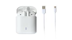 Miniso Macaron Half in-ear True Wireless Stereo Earphones (White) 41g 6931798897654