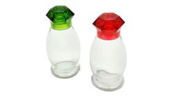 121095/2 - Herevin Diamond Salt Pepper Shaker 85cc 2pcs