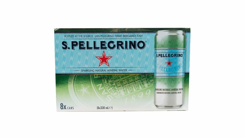 San Pellegrino Sparkling Natural Mineral Water 8pcs x 330ml