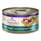 WELLNESS | CORE SIGNATURE SELECTS FLAKED SKIPJACK TUNA  AND SHRIMP ENTREE IN BROTH  2.8oz (WNCCSSFTSHP28)