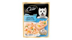 CESAR | CHICKEN MEAT WITH SURIMI & VEGETABLES IN JELLY 70g (101123795)