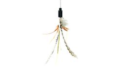 AMY N CAROL | CAT TEASER - LONG STICK WITH FEATHER (YELLOW) (BW/AT3614) | 1pc