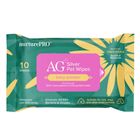 AG SILVER PET WIPES BABY POWDER 10 SHEETS (NPS13)
