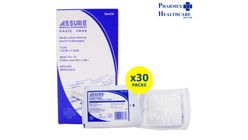 Assure Gauze Swab Sterile 12 Ply (7.5cm x 7.5cm) 30 Packs x 5pcs