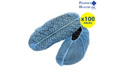 Assure Shoe Cover Non-Skid Non-Woven Blue Packet 100pcs x 40g