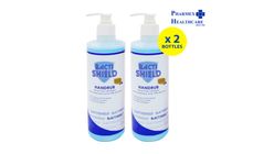 Bactishield Hand Rub 70% Alcohol 0.5% Chlorhexidine with Pump 2 Packs x 500ml