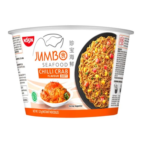 Nissin Jumbo Seafood Bowl Chilli Crab Flavour 121g