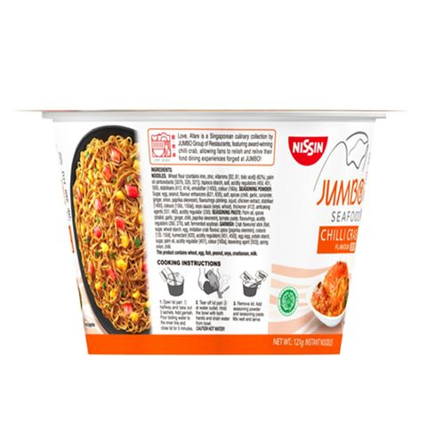 Nissin Jumbo Seafood Bowl Chilli Crab Flavour 121g