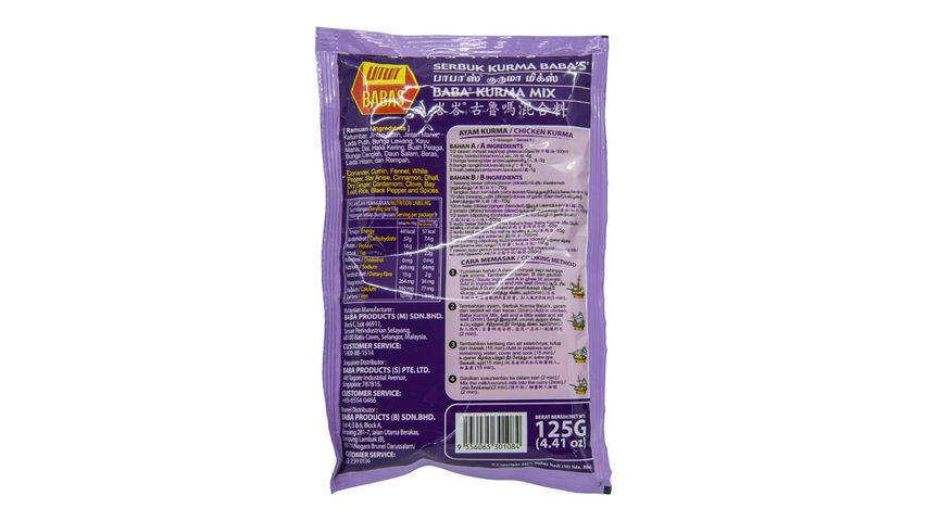 Baba's Kurma Mix Powder 125g