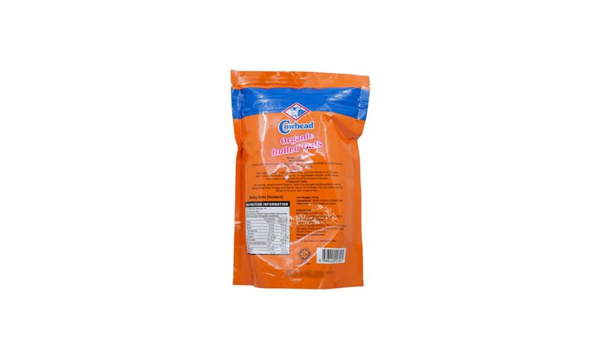 Cowhead Organic Rolled Oats 500g