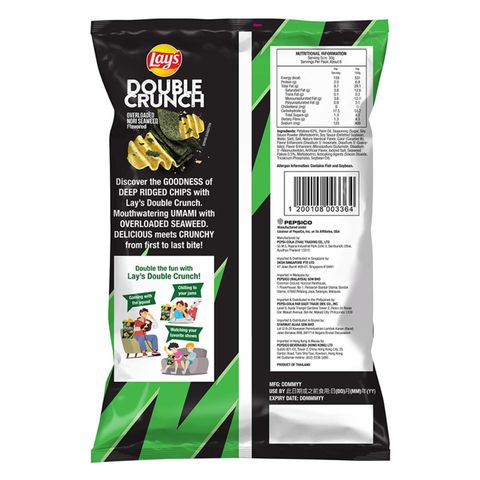 Lay's Double Crunch Overloaded Nori Seaweed Potato Chips 170g