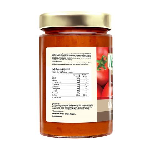 Naturel Organic Pasta Sauce - Mascarpone 340g